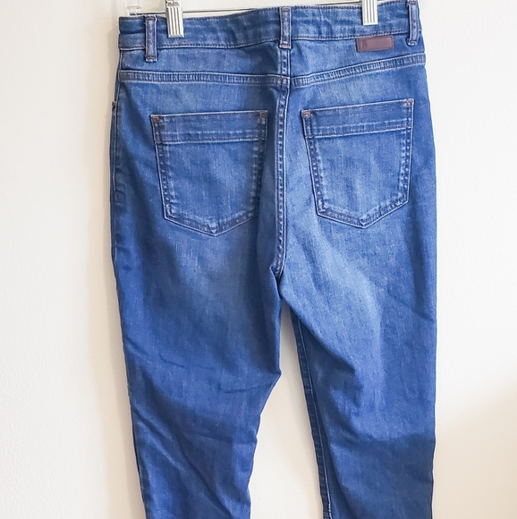 Boden Patch Knee Ankle Zip Skinny Jeans - Picture 2 of 8